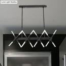 DecorBites™ Modern Acrylic Tube Island Pendant Light - 16/20 Lights - Black/White/Gold - Dining Room Ceiling Lighting