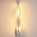 DecorBites™ Modern Acrylic Twist Wall Light Sconce in Black/White - Neutral/Warm/White Light