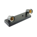 Modern adjustable ceramic ceiling light black chrome & gold bedroom
