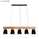 DecorBites™ Modern Adjustable Cone Pendant Lamp - 3/5-Light Island Drop Light in Black/White