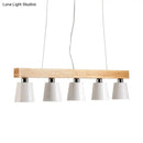 DecorBites™ Modern Adjustable Cone Pendant Lamp - 3/5-Light Island Drop Light in Black/White