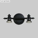 Modern adjustable matte black wall light fixture bathroom vanity