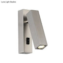 DecorBites™ Contemporary Mini LED Wall Sconce with Rotatable Metallic Design - Black/Silver/White