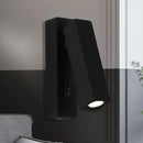 DecorBites™ Contemporary Mini LED Wall Sconce with Rotatable Metallic Design - Black/Silver/White