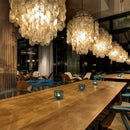 Modern aeolian bells shell chandelier living room pendant light