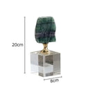 Modern agate crystal base ornaments living room gold decor art