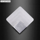 DecorBites™ Square LED Wall Sconce - 5.5/8" Width, Acrylic Light, Aged Silver/Black Finish