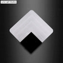 DecorBites™ Square LED Wall Sconce - 5.5/8" Width, Acrylic Light, Aged Silver/Black Finish