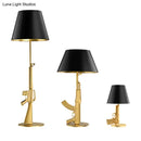 DecorBites™ Nordic Modern AK47 Gun_Lounge Silvery Gold Lustre Bedroom Lamp LED Floor Lamps Kids Children Room Fixtures Home Loft Decor