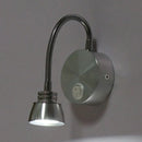 DecorBites™ Modern Aluminum Reading Wall Lamp with Adjustable Arm - LED Chrome Wall Light Sconce