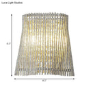 DecorBites™ Modern Aluminum Tapered Wall Lamp - 2-Light Chrome Wall Mount with Crystal Beaded Strand