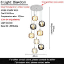 Modern amber and gold crystal led ceiling chandelier living room