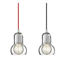 Modern amber and gray glass pendant lights for dining room