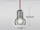 Modern amber and gray glass pendant lights for dining room