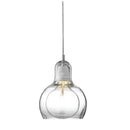Modern amber and gray glass pendant lights for dining room