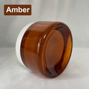 Modern amber & cream glass sconce led wall lamp for living room