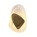 Modern amber crystal wall lamp bedroom bronze sculptural light