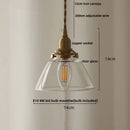 Modern amber glass ball led pendant light for dining room