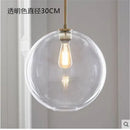 Modern amber glass ball led pendant light kitchen decor