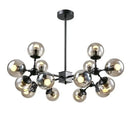 Modern amber glass ball pendant light dining room chandelier