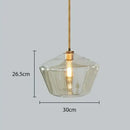Modern amber glass chandelier amber and brass pendant light dining room