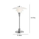 Modern amber glass desk lamp for home office with brass base