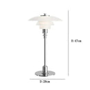 Modern amber glass desk lamp for living room with golden brass finish
