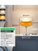 Modern amber glass iron led floor lamp for living room