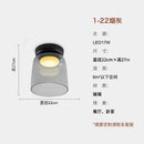 Modern amber glass led ceiling light for living room