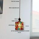 Modern amber glass led pendant light for dining room