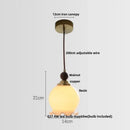Modern amber glass led pendant light for dining room