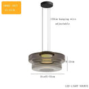 Modern amber glass led pendant lights dining room chandelier