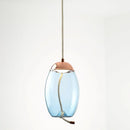 Modern amber glass pendant light bedroom gold accents