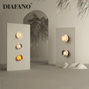 Modern amber & white glass sconce led wall lamp for living room