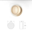Modern amber & white glass sconce led wall lamp for living room