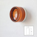 Modern amber & white glass sconce led wall lamp for living room