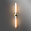 Modern amber & white led wall sconce bedroom art deco light