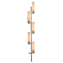 Modern amber & white led wall sconce bedroom art deco light