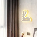 Modern animal acrylic kids led wall light bedroom decor