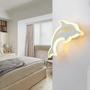 Modern animal acrylic kids led wall light bedroom decor