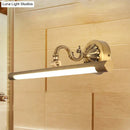 Modern antique brass integrated led wall light bathroom vanity