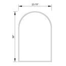 Modern Arc Frame Glass Vanity Mirror