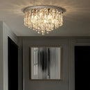 Modern art deco gold crystal steel led ceiling chandelier dining room