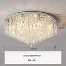 Modern art deco gold crystal steel led ceiling chandelier dining room