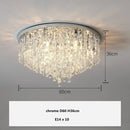 Modern art deco gold crystal steel led ceiling chandelier dining room