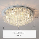Modern art deco gold crystal steel led ceiling chandelier dining room