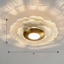DecorBites™ Art Deco Acrylic LED Wall Sconce Light with Clear Flower Design for Living Room