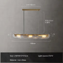 Modern art glass dining table chandelier – led luxury lighting