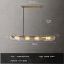Modern art glass dining table chandelier – led luxury lighting