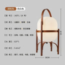 Modern bamboo led desk lamp brass bedroom table light